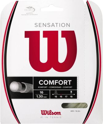 WILSON Tennis-Saite Sensation 16 in grau