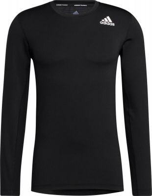 adidas Herren Techfit Compression Longsleeve in schwarz