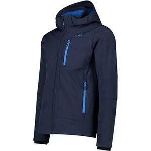 Herren Funktionsjacke Herren Softshelljacke mit Kapuze Men Softshell Jacket Zip Hood in blau