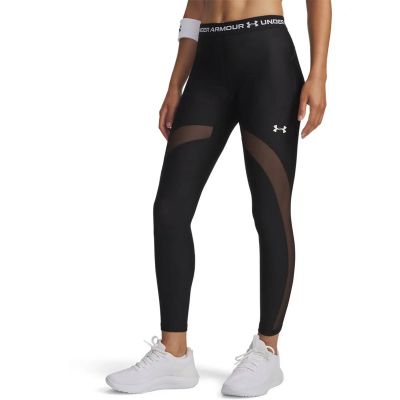 Damen Tight HEATGEAR MESH LEGGING in schwarz