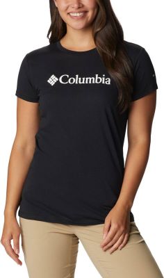 COLUMBIA Damen T Shirt Columbia Trek SS Graphic Tee in schwarz