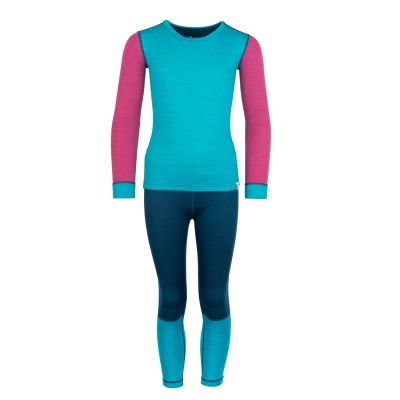 Kids Merino Baselayer Set II in blau