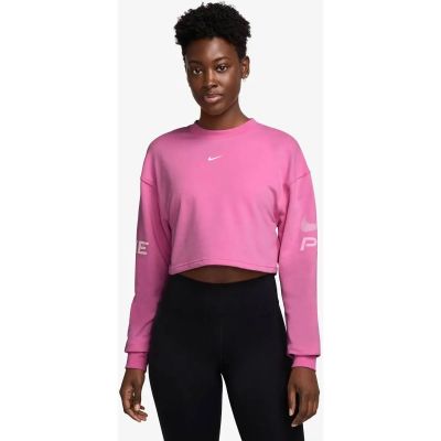 Damen Sweatshirt W NP DF FLC CREW TT GRX in schwarz