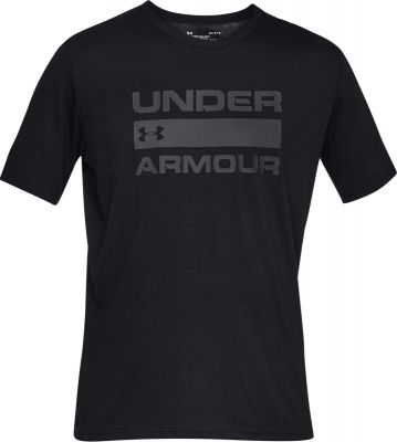 UNDERARMOUR Herren Trainingsshirt "UA Team Issue Wordmark" Kurzarm in schwarz