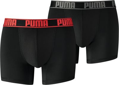 PUMA Herren Unterhose ACTIVE BOXER 2P PACKED in schwarz