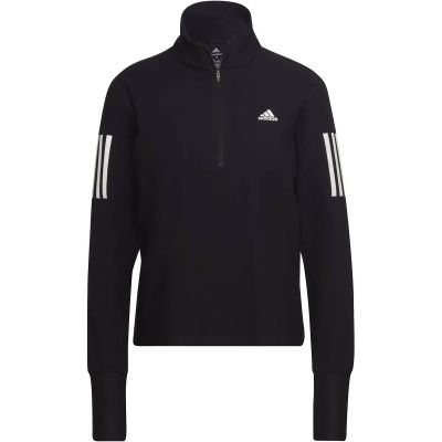 Damen Sweatshirt Own the Run 1/2 Zip Running in schwarz