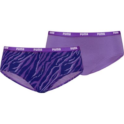 PUMA WOMEN PRINTED HIPSTER 2P HANG, 002 M in lila