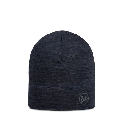 MERINO LIGHTWEIGHT BEANIE SOLID NIGHT BLUE in blau