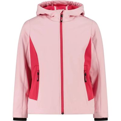 Kinder Funktionsjacke Kapuzen Softshelljacke in rot