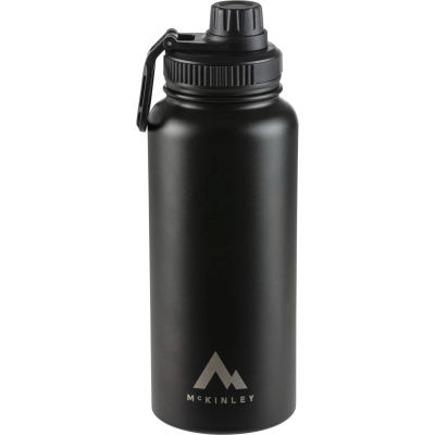 Trinkbehälter Trinkflasche Vacuum 1L Schraubverschl in schwarz
