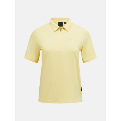 W Comfort Zip Polo-MELLOW YELLOW in 000 mellow yellow