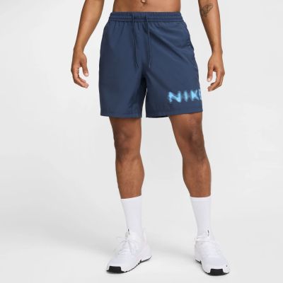 M NK DF FORM 7IN UL SHORT SWOO in 437 thunder blue/black