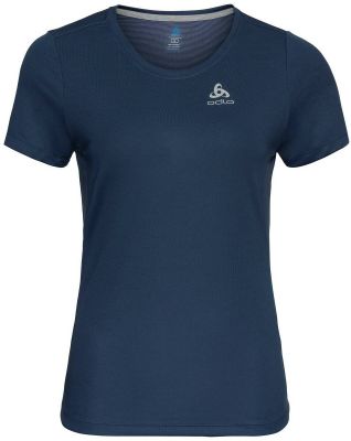 ODLO Damen Shirt T-shirt crew neck s/s F-DRY in blau