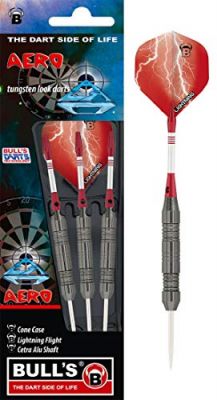 BULLS Dartpfeil BULL'S Aero Steel Dart in 001 schwarz