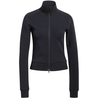 Damen Rolli Soft Lux Trainingsjacke, schmal geschnitten in schwarz