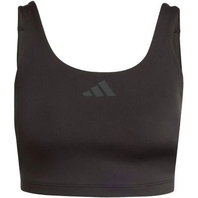 Damen Top Power Light Support BH Tank in schwarz