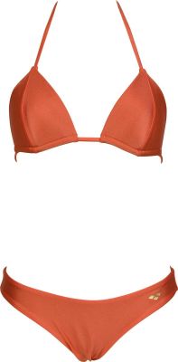 ARENA Damen Badeanzug WOMEN'S BIKINI TRIANGLE SOLID in orange