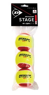 DUNLOP Tennisball DUNLOP STAGE 3 RED in 013 gelb/rot