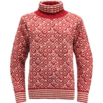 Herren Pullover SVALBARD SWEATER HIGH NECK in rot