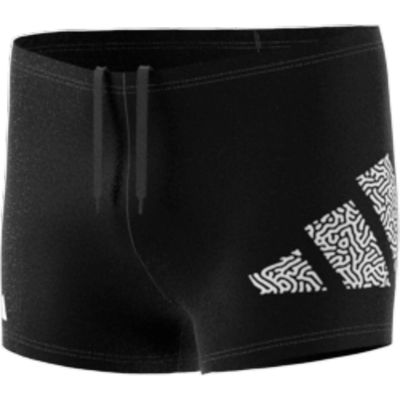 3 BAR LOG BOXER 000 128 in black/white