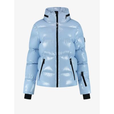 NIKKIE Gstaad Laquer Ski Jacket in 7675 powder blue