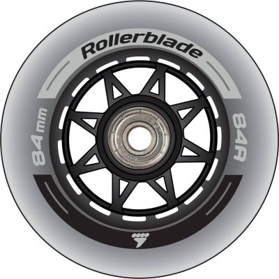 ROLLERBLADE 84MM/SG7 WHEEL/BEARING XT in weiß