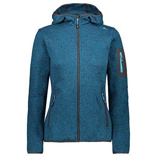 CMP Damen Sweatshirt KNITTED MELANGE HOODY WOMAN HOODY J CMP DAMEN SWEATSHIRT KNITTED MELANGE HOODY WOMAN HOODY J