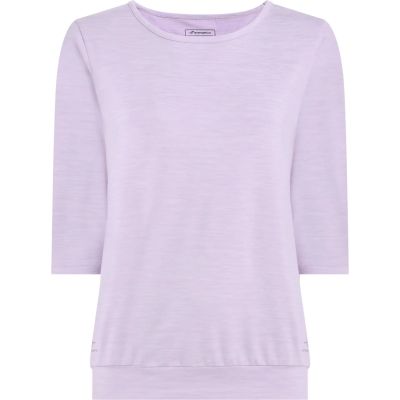 Damen Shirt Da.-Shirt Jewel 3/4 SS W in grau