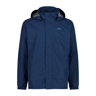 MAN JACKET SNAPS HOOD in blau