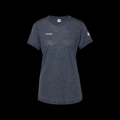 Tree Wool FL T-Shirt Women in 784 marine melange