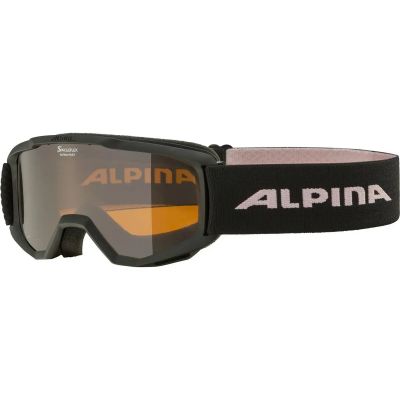 ALPINA Skibrille in black-rose matt