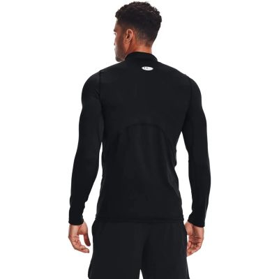 Herren Langarm CG Armour Fitted Mock in schwarz