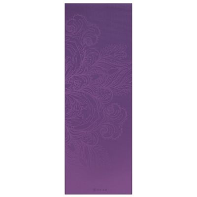 GAIAM FADING FLOWER YOGA MAT 4MM CLASSIC PRINTED in lila