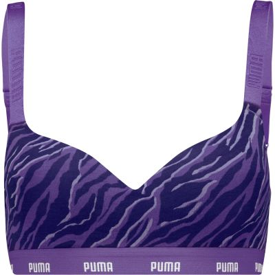 PUMA WOMEN PRINTED PADDED TOP 1P, X 002 M in lila