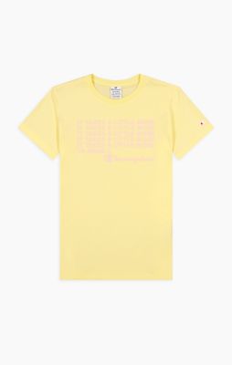 Crewneck T-Shirt in gelb