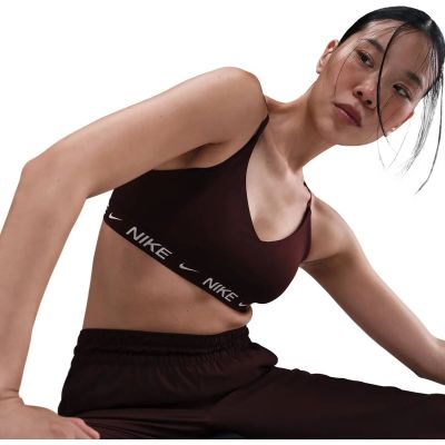 Damen Shirt W NK DF INDY LGT SPT BRA in grau