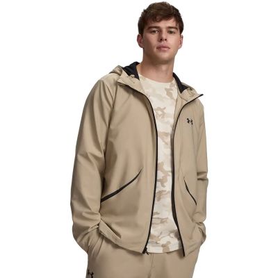 Herren Schlupfjacke UA UNSTOPPABLE WOVEN JACKET in braun