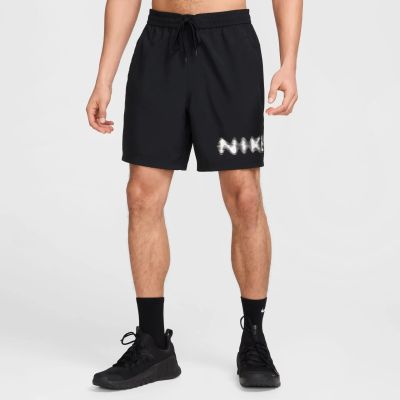 M NK DF FORM 7IN UL SHORT SWOO in 010 black/white