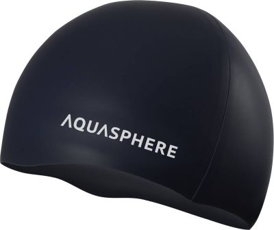 AQUASPHERE Herren Duschkappe PLAIN SILICONE CAP in schwarz