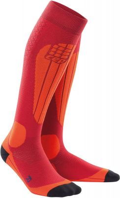CEP Damen Ski Thermo Socks in rot