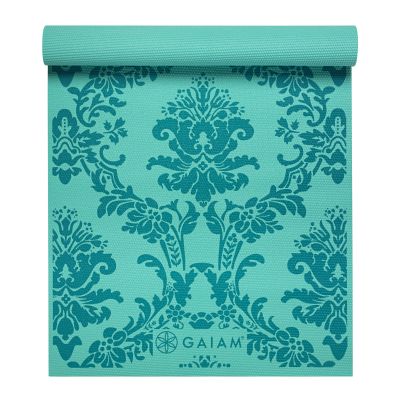 GAIAM NEO-BAROQUE YOGA MAT 4MM CLASSIC PRINTED in türkis