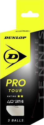 DUNLOP Ball 40+ PRO TOUR 3 BALL WEIß in schwarz