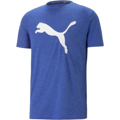 PUMA Herren Shirt TRAIN FAV HEATHER CAT TEE in blau