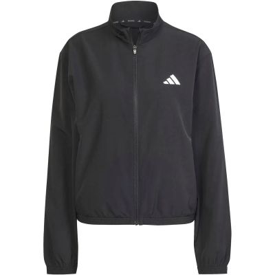 Damen Unterjacke Train Essentials 3-Streifen Woven Warm-Up in grau
