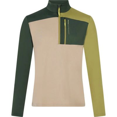 Herren Rolli PRTDraw 1/4 zip active top in braun