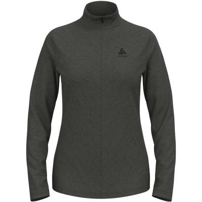 Damen Pullover Mid layer 1/2 zip ROY in grau