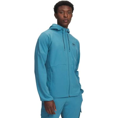 Herren Schlupfjacke UA STRETCH WVN WINDBREAKEREU in blau