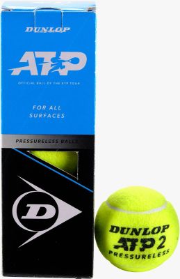 DUNLOP Tennisball "ATP PRESSURELESS" 3er in weiß