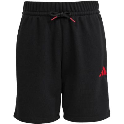 Kinder Shorts French Terry Slogan in schwarz