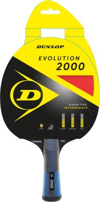 DUNLOP Tischtennis-Schläger EVOLUTION 2000 in gelb